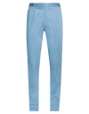 Pt Torino Man Pants Sky Blue Size 34 Cotton, Elastane