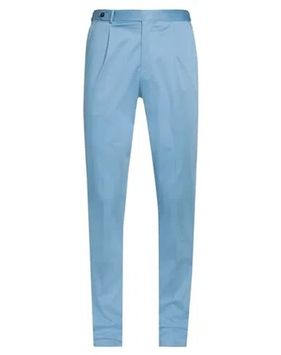 Pt Torino Man Pants Sky Blue Size 34 Cotton, Elastane