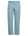 Pt Torino Man Pants Sky Blue Size 34 Cotton, Linen