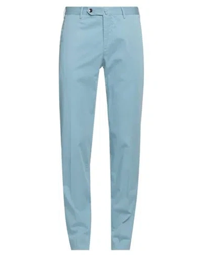 Pt Torino Man Pants Sky Blue Size 38 Cotton, Elastane