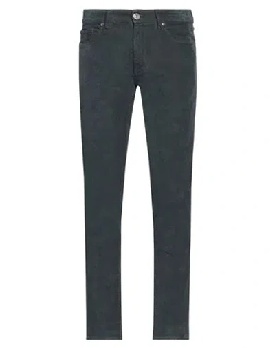 Pt Torino Man Pants Slate Blue Size 29 Cotton, Elastane In Blue
