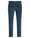 Pt Torino Man Pants Slate Blue Size 38 Cotton, Elastane