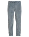 Pt Torino Man Pants Slate Blue Size 40 Cotton, Lyocell, Elastane In Blue