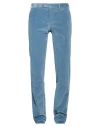 Pt Torino Man Pants Slate Blue Size 42 Cotton, Elastane