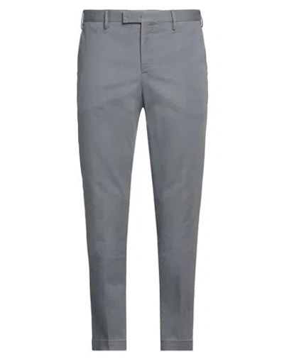 Pt Torino Man Pants Slate Blue Size 42 Cotton, Lyocell, Elastane