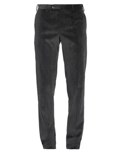 Pt Torino Man Pants Charcoal Size 36 Cotton, Cashmere In Grey