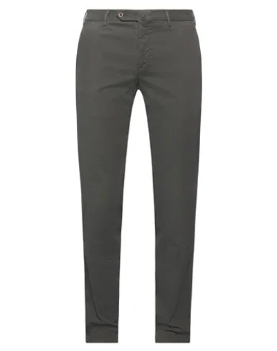Pt Torino Man Pants Steel Grey Size 40 Cotton, Elastane