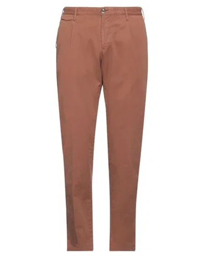 Pt Torino Linen-blend Trousers In Brown