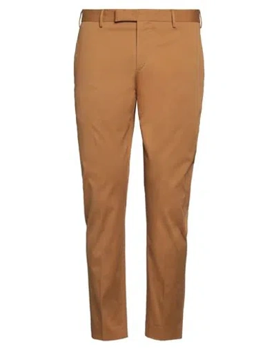 Pt Torino Man Pants Tan Size 44 Cotton, Elastane In Brown