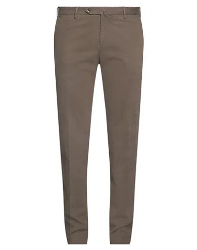 PT TORINO PT TORINO MAN PANTS TAUPE SIZE 38 MODAL, COTTON, ELASTANE