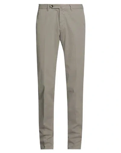 Pt Torino Man Pants Taupe Size 40 Cotton, Elastane In Grey