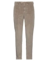 Pt Torino Man Pants Taupe Size 40 Cotton, Lyocell, Elastane In Grey