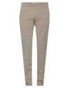 Pt Torino Man Pants Taupe Size 40 Modal, Cotton, Elastane In Grey