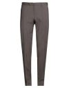 Pt Torino Man Pants Taupe Size 40 Virgin Wool, Elastane In Grey