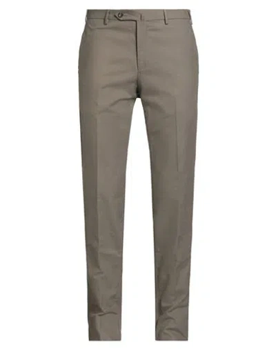 Pt Torino Man Pants Taupe Size 42 Cotton In Gray