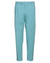 Pt Torino Man Pants Turquoise Size 36 Virgin Wool, Polyamide, Elastane In Blue