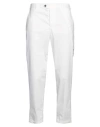 Pt Torino Man Pants White Size 35 Cotton, Polyamide, Elastane