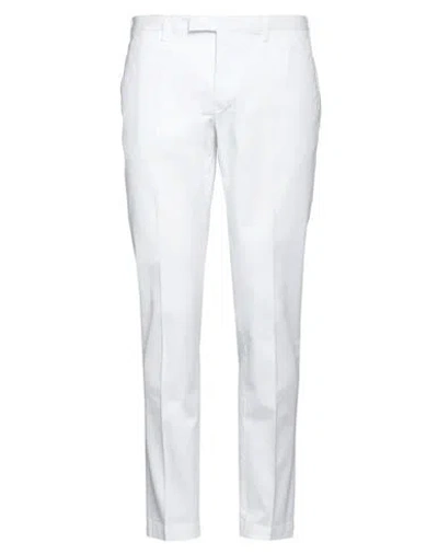 Pt Torino Man Pants White Size 36 Cotton, Elastane In White