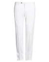 Pt Torino Man Pants White Size 38 Modal, Cotton, Elastane