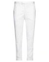 Pt Torino Man Pants White Size 40 Cotton, Elastane