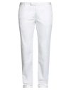 Pt Torino Man Pants White Size 42 Cotton, Elastane In Gray