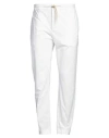 Pt Torino Man Pants White Size 40 Cotton, Polyamide, Elastane