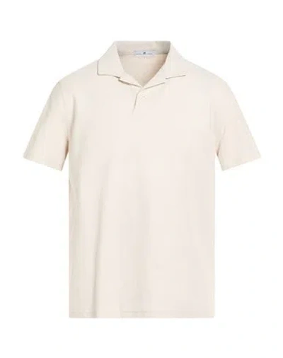 Pt Torino Man Polo Shirt Beige Size 40 Cotton In Neutral