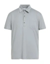 Pt Torino Man Polo Shirt Grey Size 40 Cotton, Silk In Gray