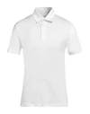 Pt Torino Man Polo Shirt Ivory Size 40 Silk, Cotton In White