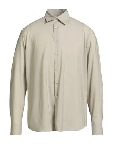 Pt Torino Man Shirt Beige Size 16 Virgin Wool In Sand