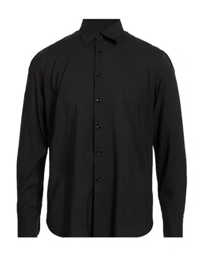Pt Torino Man Shirt Black Size 15 ¾ Virgin Wool