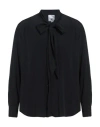 Pt Torino Man Shirt Black Size 16 Acetate, Silk In Black