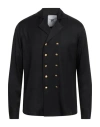 Pt Torino Man Shirt Black Size 16 Virgin Wool In Black