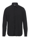 Pt Torino Man Shirt Black Size 15 Virgin Wool