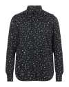 Pt Torino Man Shirt Black Size 17 Viscose In Black