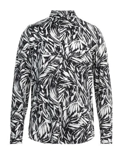 Pt Torino Man Shirt Black Size 17 Viscose