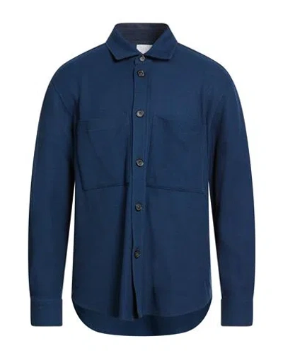 Pt Torino Man Shirt Deep Teal Size 40 Cotton In Blue