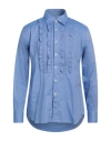 Pt Torino Man Shirt Light Blue Size 16 Cotton
