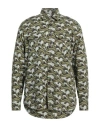 Pt Torino Man Shirt Military Green Size 17 Cotton In Green