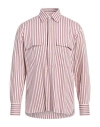 Pt Torino Man Shirt Light Pink Size 15 Viscose, Polyamide