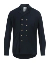 Pt Torino Man Shirt Midnight Blue Size 17 Virgin Wool