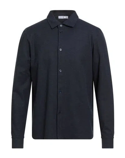 Pt Torino Man Shirt Midnight Blue Size 40 Cotton
