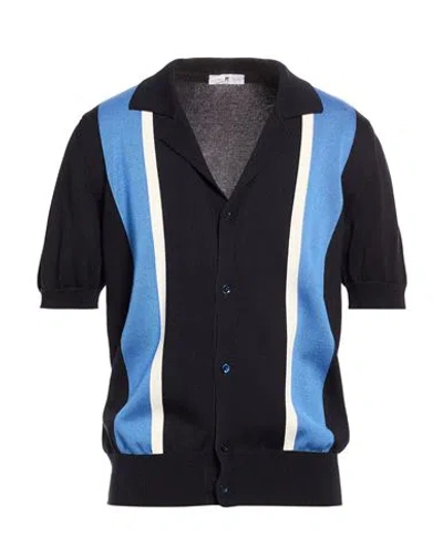 Pt Torino Man Shirt Midnight Blue Size 42 Cotton, Viscose