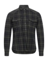 Pt Torino Man Shirt Military Green Size 17 Cotton