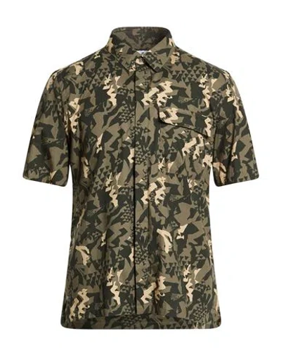 Pt Torino Man Shirt Military Green Size 16 ½ Cotton