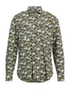 Pt Torino Man Shirt Military Green Size 17 Cotton In Green