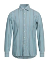 Pt Torino Man Shirt Pastel Blue Size 15 Lyocell In Blue