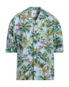 Pt Torino Man Shirt Sky Blue Size 15 ¾ Viscose, Linen In Blue