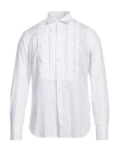 Pt Torino Man Shirt White Size 16 Cotton