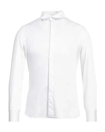 Pt Torino Man Shirt White Size 16 Cotton In White